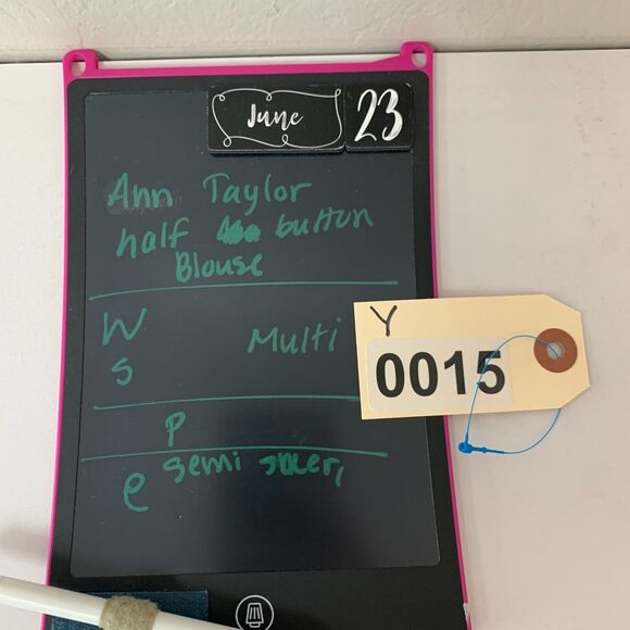 Ann Taylor Stripe Blouse Womens S Small Multi 1/2 Button Flap Pockets Loose Fit - Picture 12 of 13